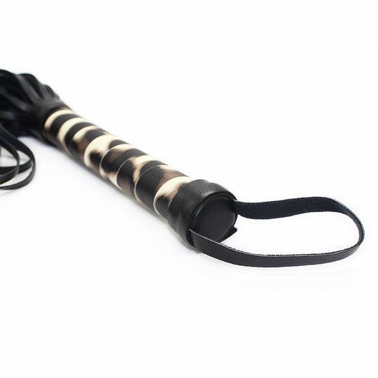 Spanking Bondage Whip Cheetah & Zebra Pattern