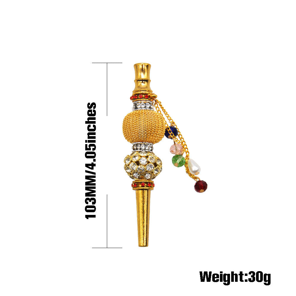 Diamond Zinc Alloy shisha nozzle smoking tool mouth tips hookah Mouth Tips