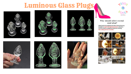 Luminous Glass Butt Plug Anal Plug Anal Dilators