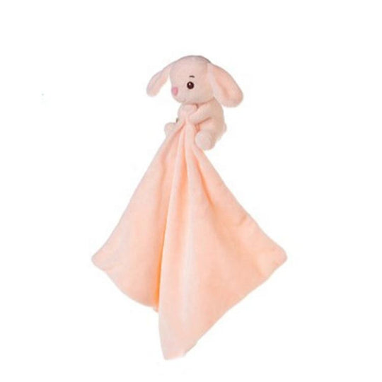 Rattle bibs sleeping security blanket plush rabbit bunny(Bulk 3 Sets)