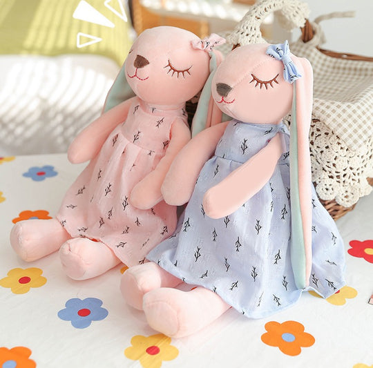 Flower skirt couple rabbit doll plush toy Long Legs(10 Pack)