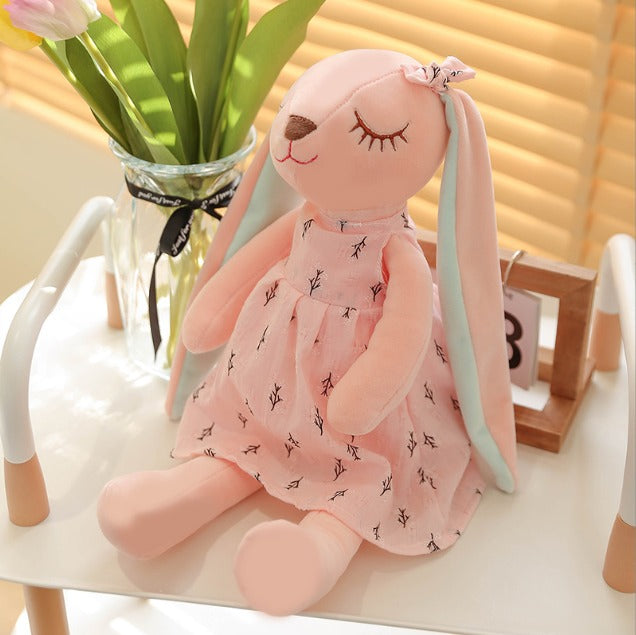 Flower skirt couple rabbit doll plush toy Long Legs(10 Pack)