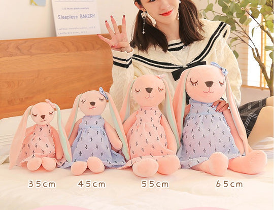 Flower skirt couple rabbit doll plush toy Long Legs(10 Pack)