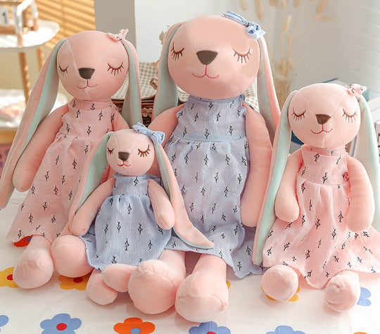 Flower skirt couple rabbit doll plush toy Long Legs(10 Pack)