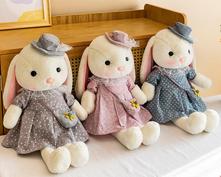 Lu Lu Soft bunny stuffed toy Perfect for baby gift(Bulk 3 Sets)