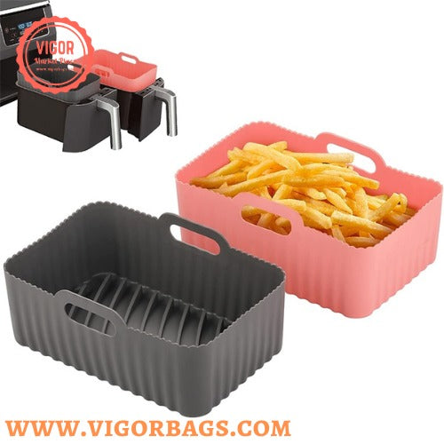 Wide shape Air Fryer Silicone Pot