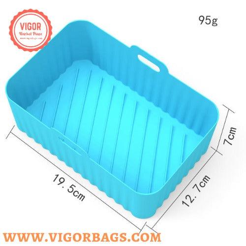 Wide shape Air Fryer Silicone Pot