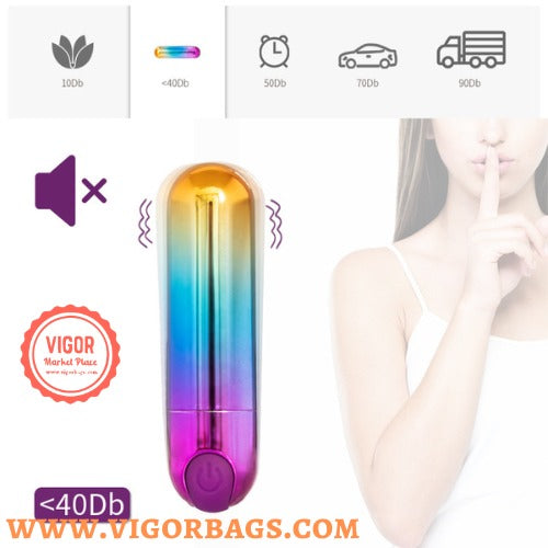 Rainbow Trim 10 Speed Micro USB Vibrator