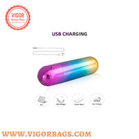 Rainbow Trim 10 Speed Micro USB Vibrator(Bulk 3 Sets)