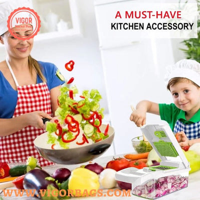 Professional Vegetable Slicer for Kitchen 12 in 1 (5 Pack)