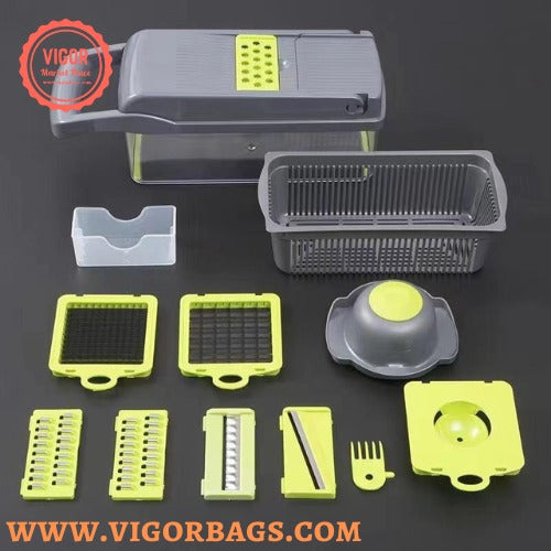 Professional Vegetable Slicer for Kitchen 12 in 1 (5 Pack)