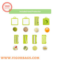 Professional Vegetable Slicer for Kitchen 12 in 1 (5 Pack)