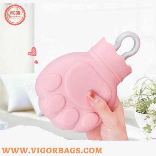 Cute Paw Shape Hot water stress relief warmer Bag