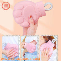 Cute Paw Shape Hot water stress relief warmer Bag
