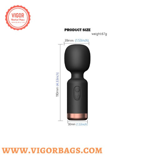 Super Sleek & Cute waterproof silicone 10 frequency vibrator