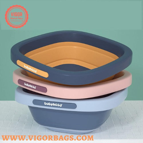 Multi-Purpose Folding Collapsible Wash Basin Lightweight Portable