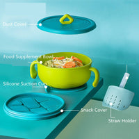 Non Spill Bpa Free Suction Eating Food Insulated Feeding Silicone Baby Bowl(Bulk 3 Sets)