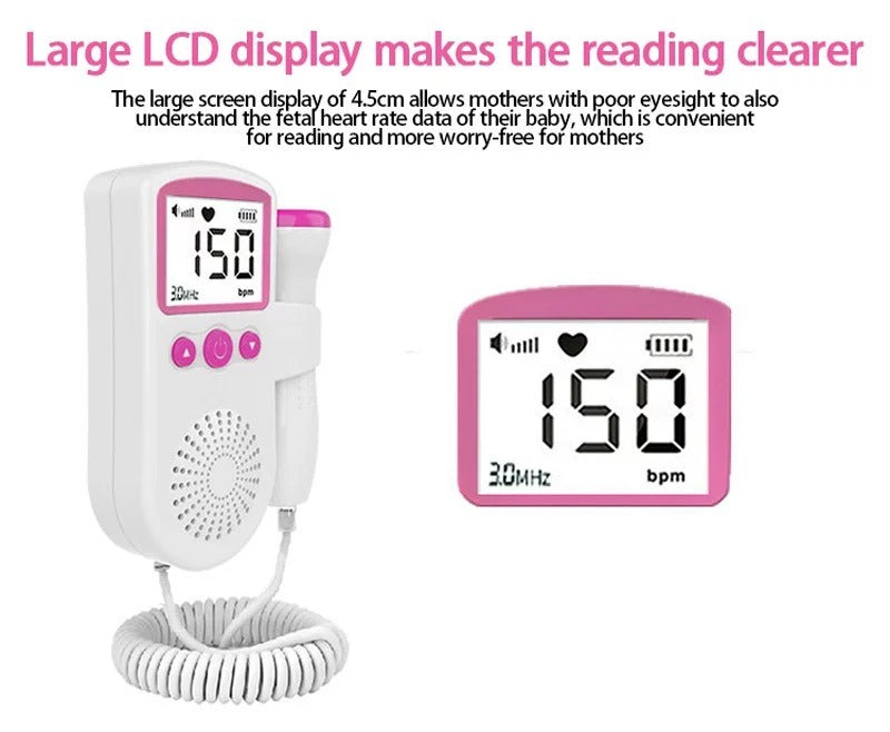 Fetal Doppler Baby Heart Monitor For Pregnancies