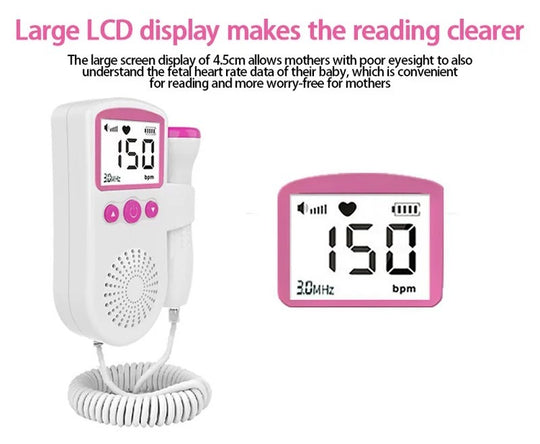 Fetal Doppler Baby Heart Monitor For Pregnancies