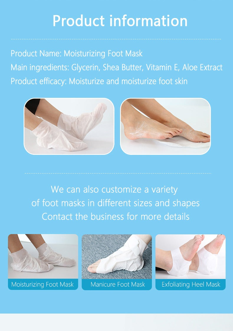 Milky skin care moisturizing foot mask