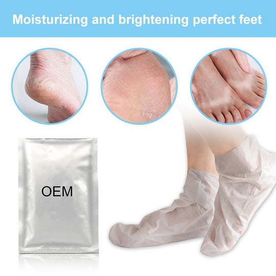 Milky skin care moisturizing foot mask