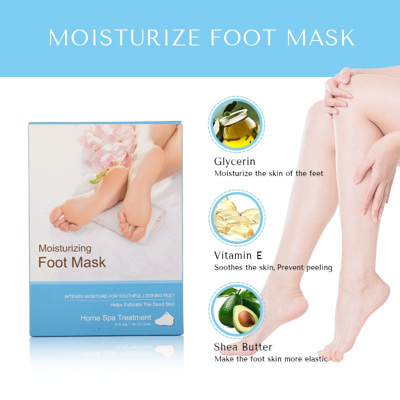 Milky skin care moisturizing foot mask