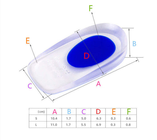 Silicone Gel Heel Protector Cups Plantar Personal Foot Care