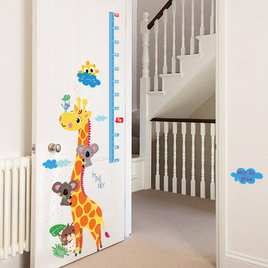 Decal Mile Height Chart-Wall Decals-Kids Measure Growth Wall Stickers Baby Nursery Classroom-Children's Bedroom Wall Décor