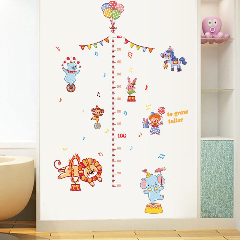 Decal Mile Height Chart-Wall Decals-Kids Measure Growth Wall Stickers Baby Nursery Classroom-Children's Bedroom Wall Décor