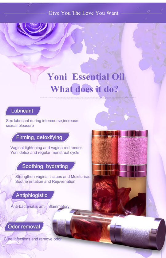 Yoni Oil - Flavors - Rosemary, Rose Essential, Lavender - MOQ 5 PCS