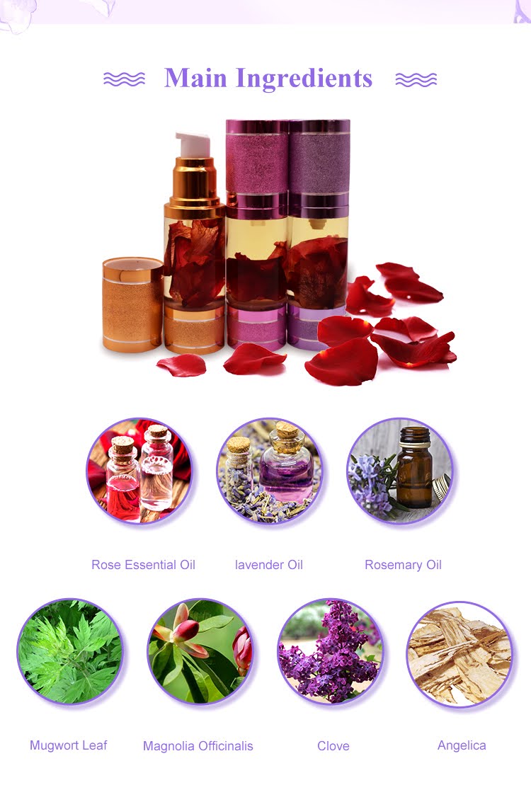 Yoni Oil - Flavors - Rosemary, Rose Essential, Lavender