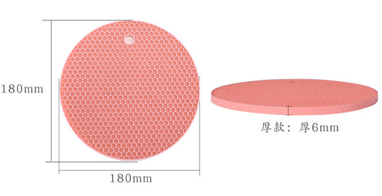 Vigor Silicone Trivet Flexible Heat Resistant, Oven Honey Comb Pads Counter mat 4 Pcs